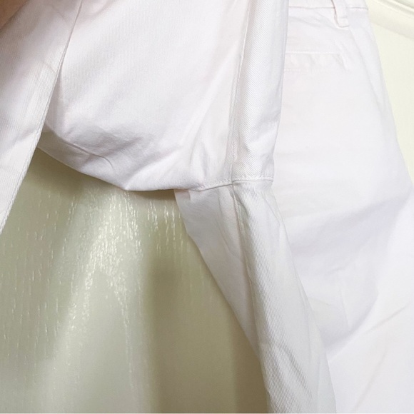 Frank & Eileen Pant Wicklow Chino Twill Mid-Rise Cropped Raw Light Pink 10 GUC - Picture 3 of 9
